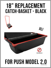 18-inch Sticker Burr Roller 2.0 with black catch basket, ideal for removing burrs.